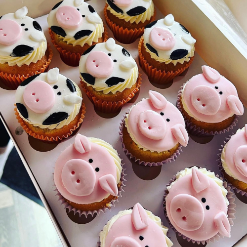 Farm Animal Cupcakes