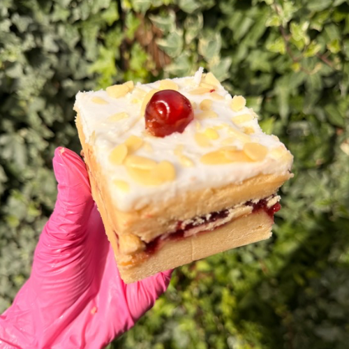 Cherry Bakewell Shortbread