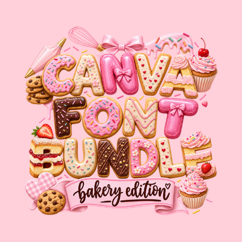 Canva Font Bundle - Bakery Edition